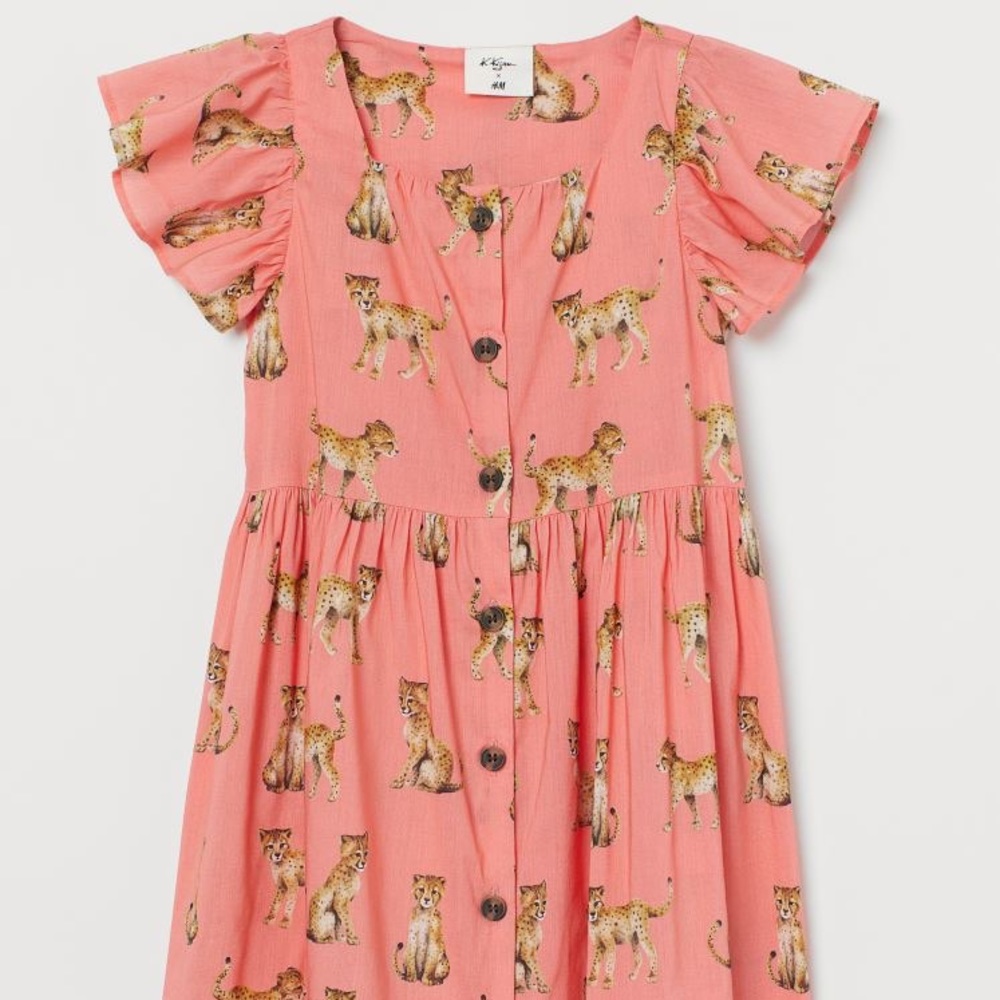 Cheetah Print Button Up Sundress